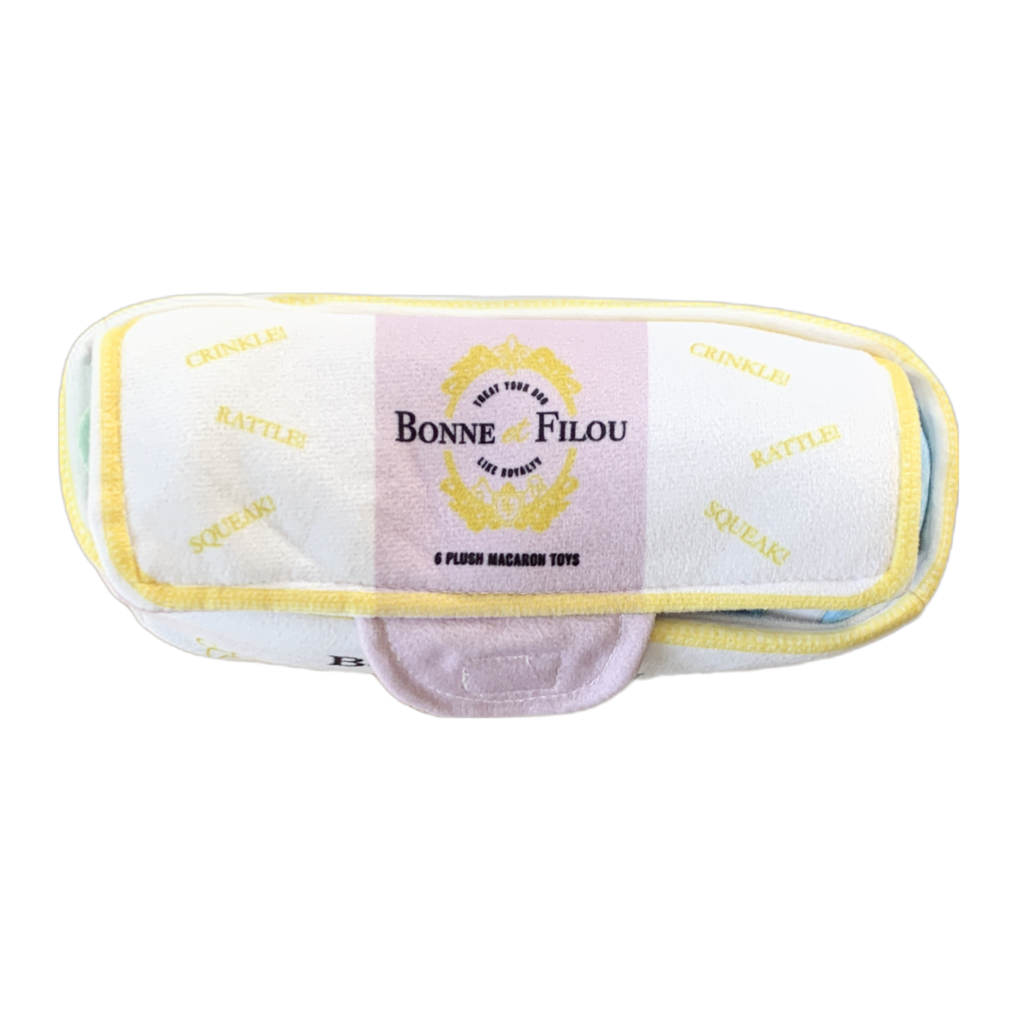 Large Plush Macaron Squeaky Dog Toys