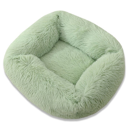 Luxury Extra Plush Faux Fur Orthopedic Rectangle Dog Bed