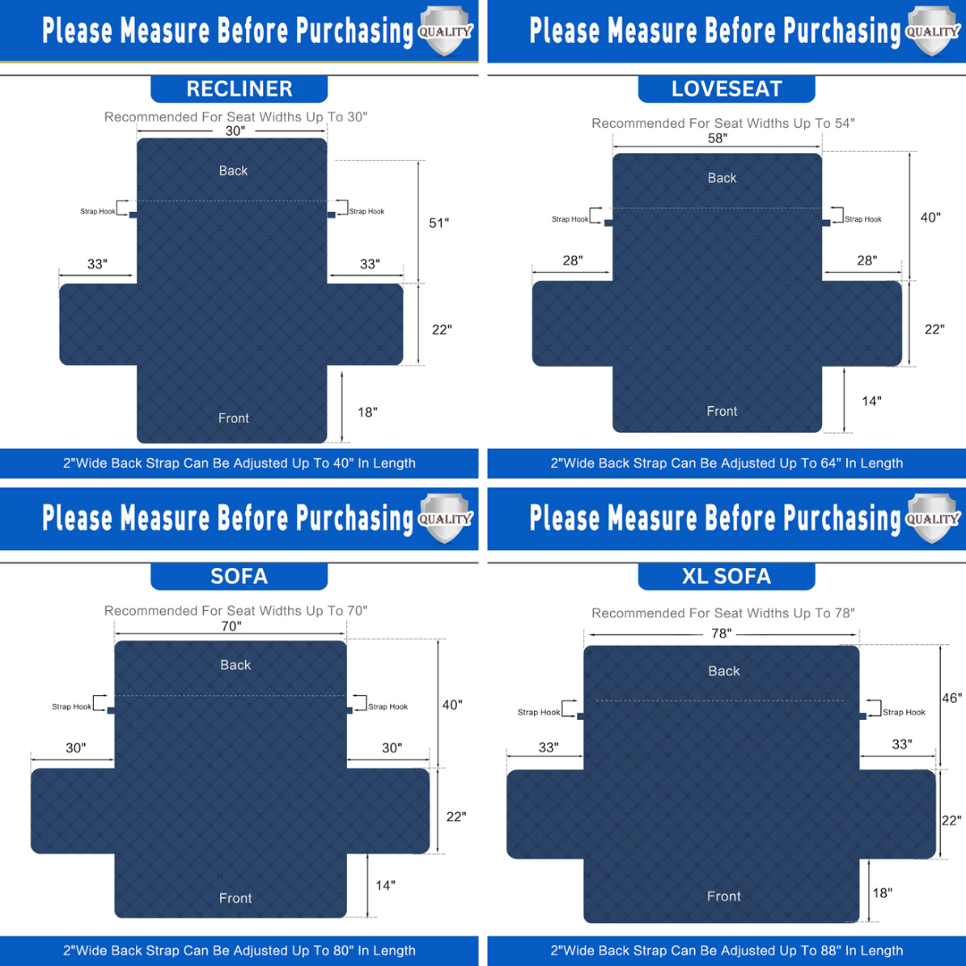 Non-Slip Waterproof Sofa Cover - Essential Quilted Furniture Protector