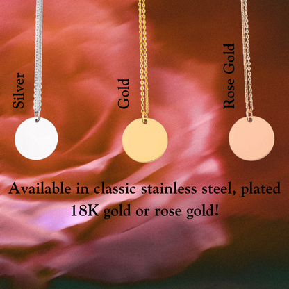 Luxe Double-Sided Custom Dog Portrait Necklace