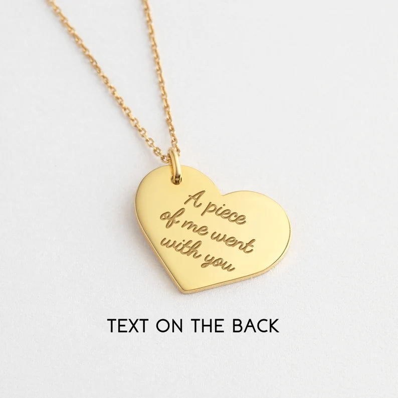 Classic Pet Portrait Love Heart Personalized Necklace