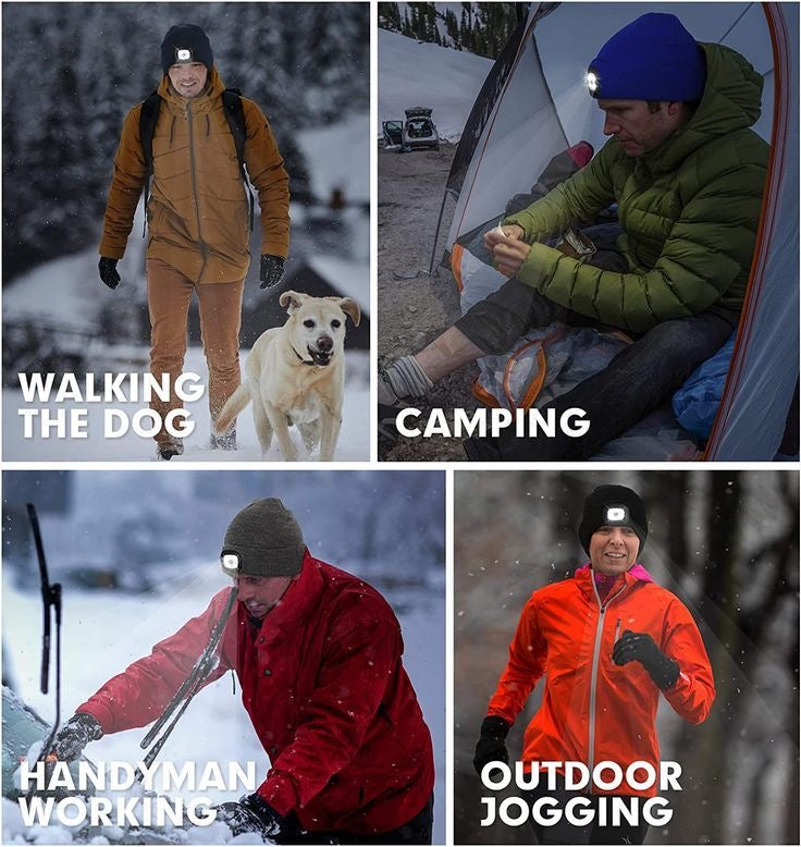 Hands Free LED Glow Beloved Beanie Flex Hat