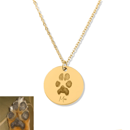 Double-Sided Custom Pawprint Luxe Necklace