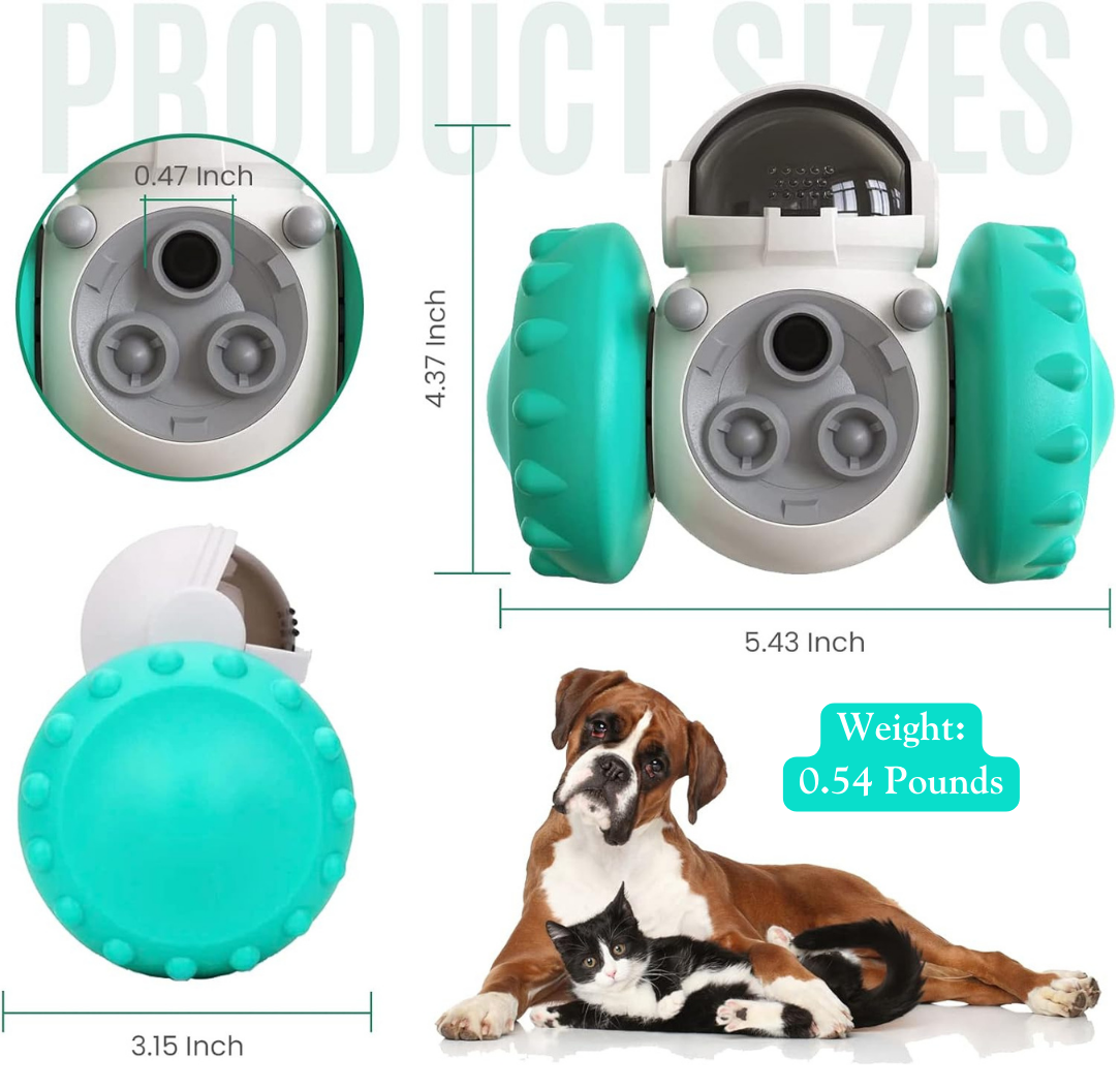 智能机器人宠物玩具翻滚机——大脑助推器食物分配器