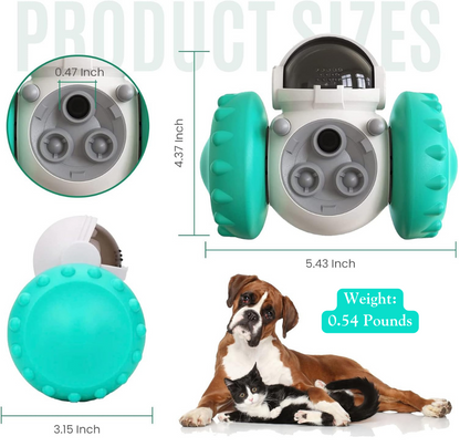 智能机器人宠物玩具翻滚机——大脑助推器食物分配器